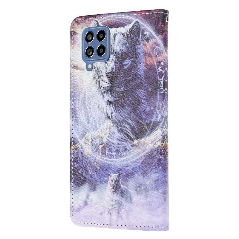 Κάλυμμα Samsung Galaxy M53 5G με κορδονι Lanyard Wolf